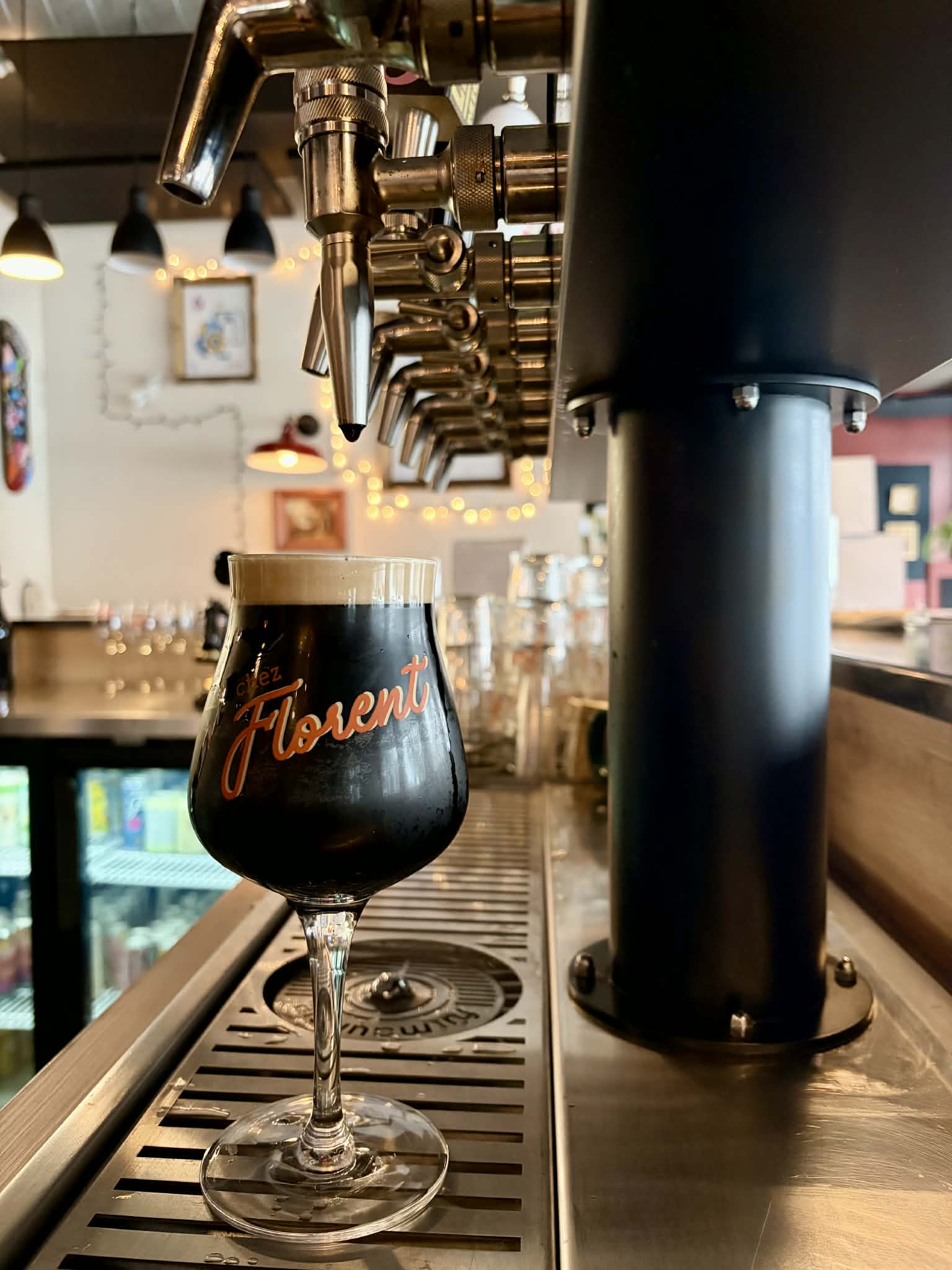 Verre servi au bar