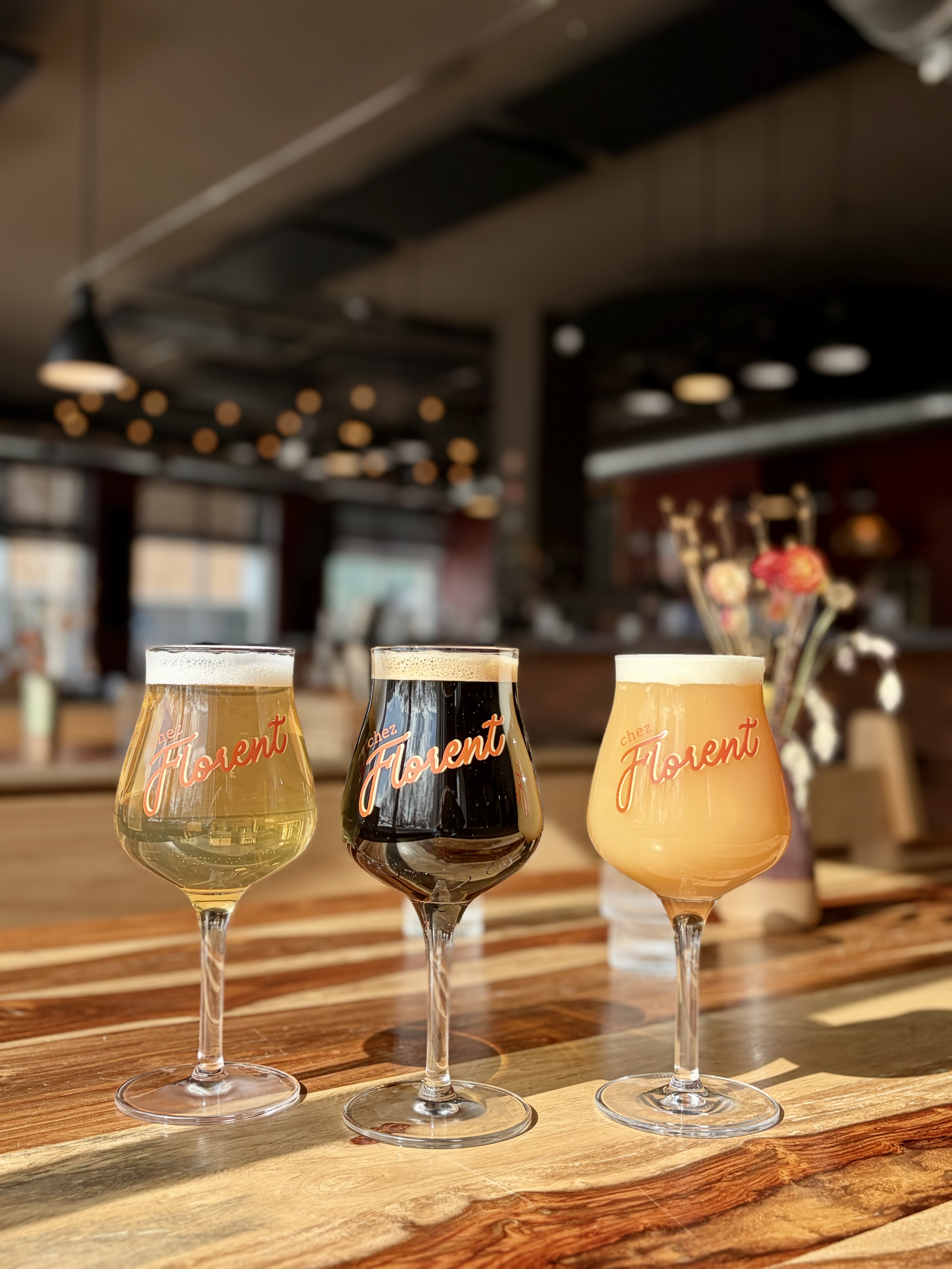 Trio de bières de microbrasserie québécoises